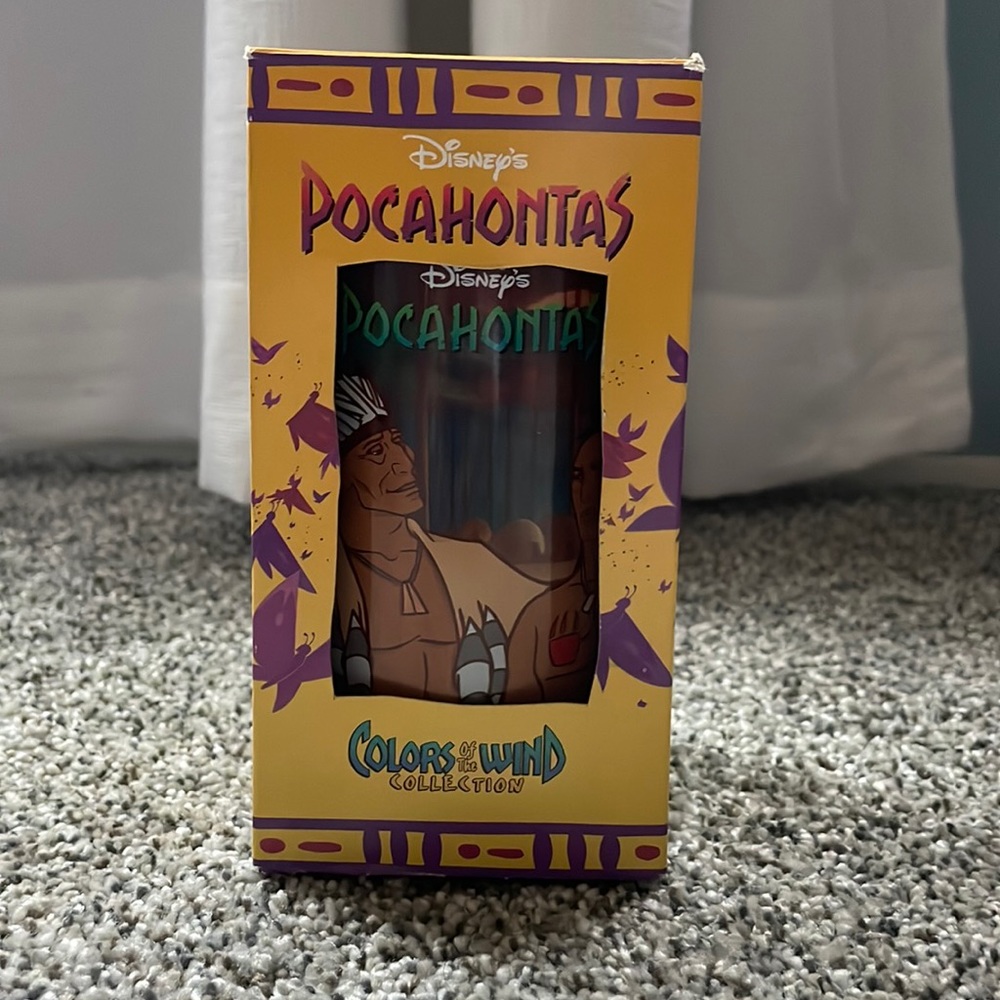 DISNEY 1994 Vintage Cup Colors of the Wind Collection Pocahontas Powhatan/Kocoum